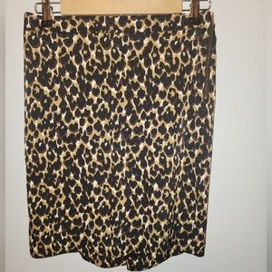 Ann Taylor leopard skirt